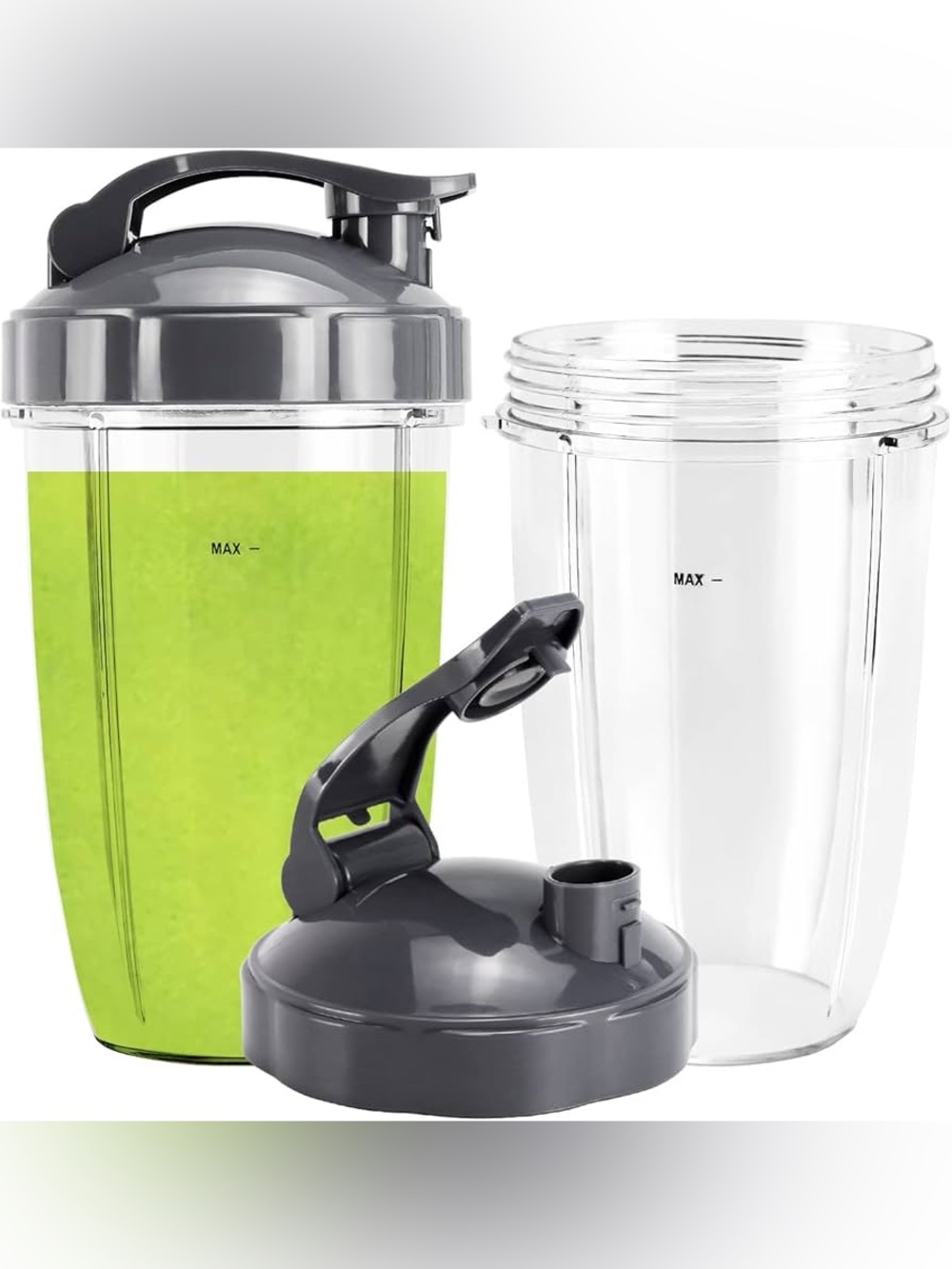 24 oz Blender Cups Compatible with NutriBullet Pro 900w/600w Series, 2 Pack TWO